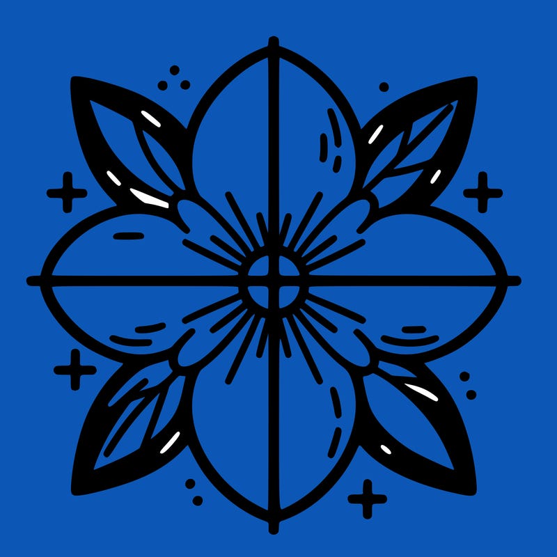 flower split into four sides