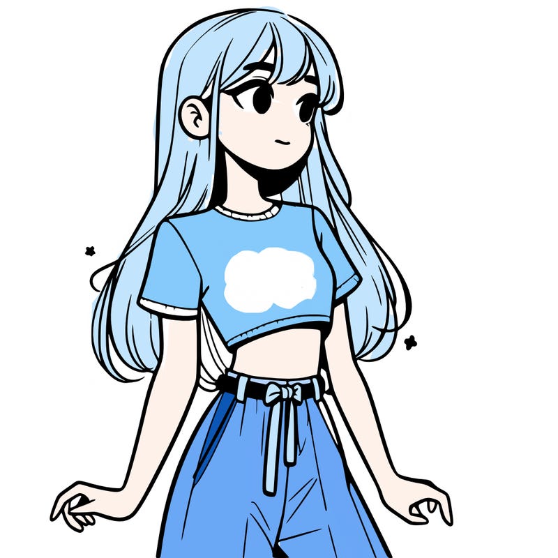 girl in a cute crop top