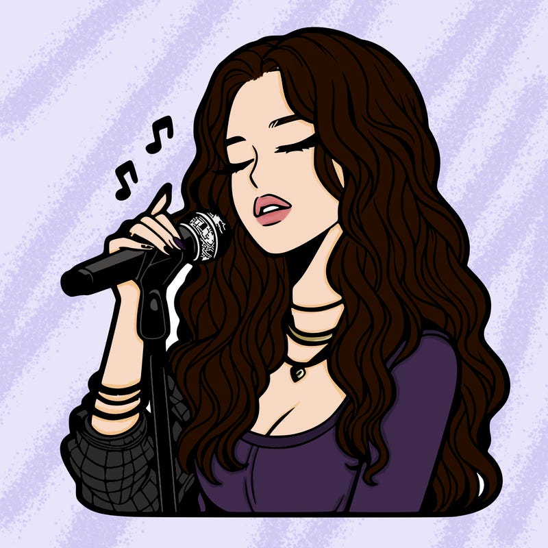 realistic female singer