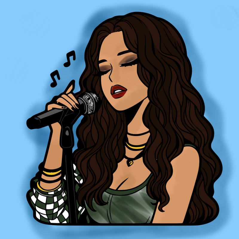 realistic female singer