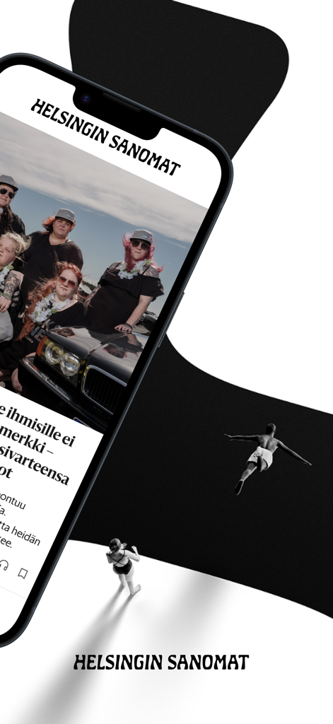 HS – Helsingin Sanomat - Mobile phone screen showing the Helsingin Sanomat Finnish news app.