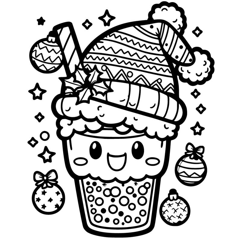 christmas bubble tea