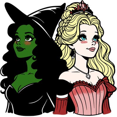 'elphaba and glinda (realistic)