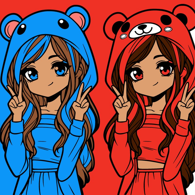 teen girl in animal costume