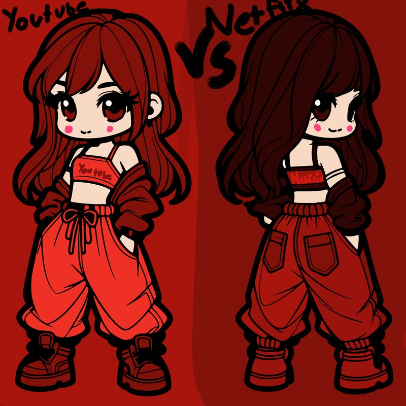 girl in crop top and baggy pants