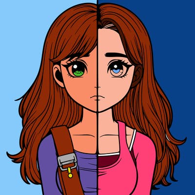 realistic girl split