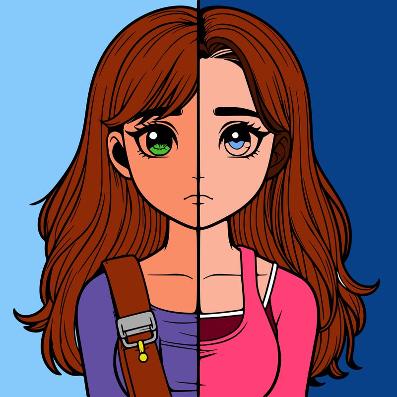 realistic girl split