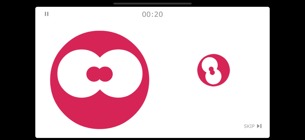 Dexteria Dots 2: Fine Motor - Two red dots with white pips on a white background for math and motor skill building