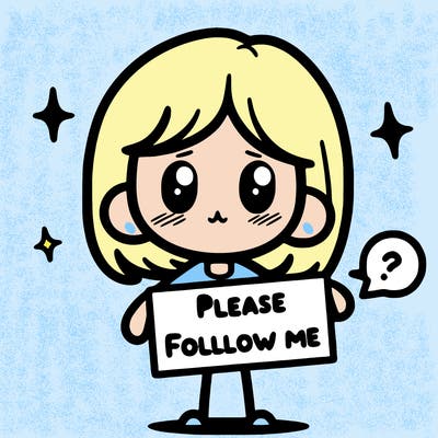 please follow me