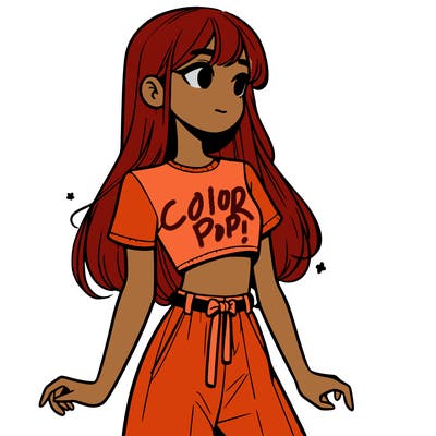 girl in a cute crop top