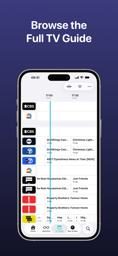 TV Launcher - Live US Channels - Electronic program guide interface for live US TV channels.