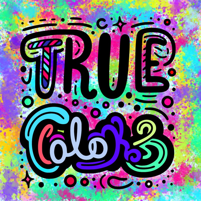 "true colors" written