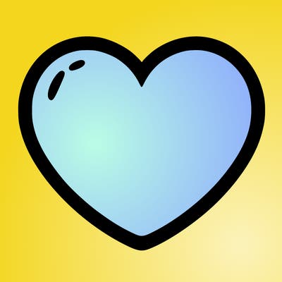 a blank heart