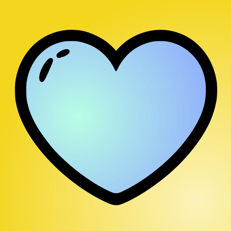 a blank heart