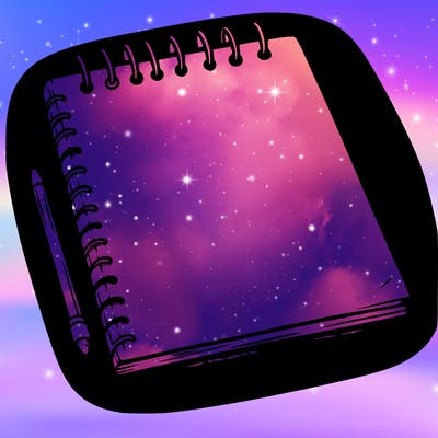 a blank sketch pad