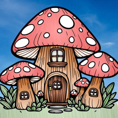 mushroom house