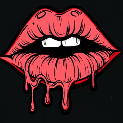 lips that look realistic and drip