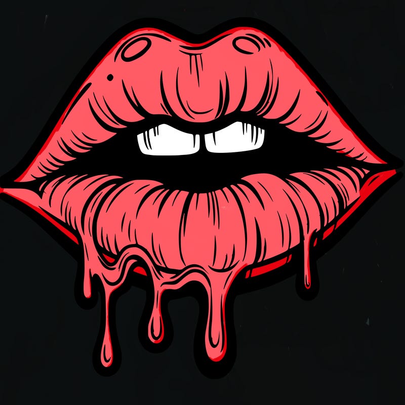 lips that look realistic and drip