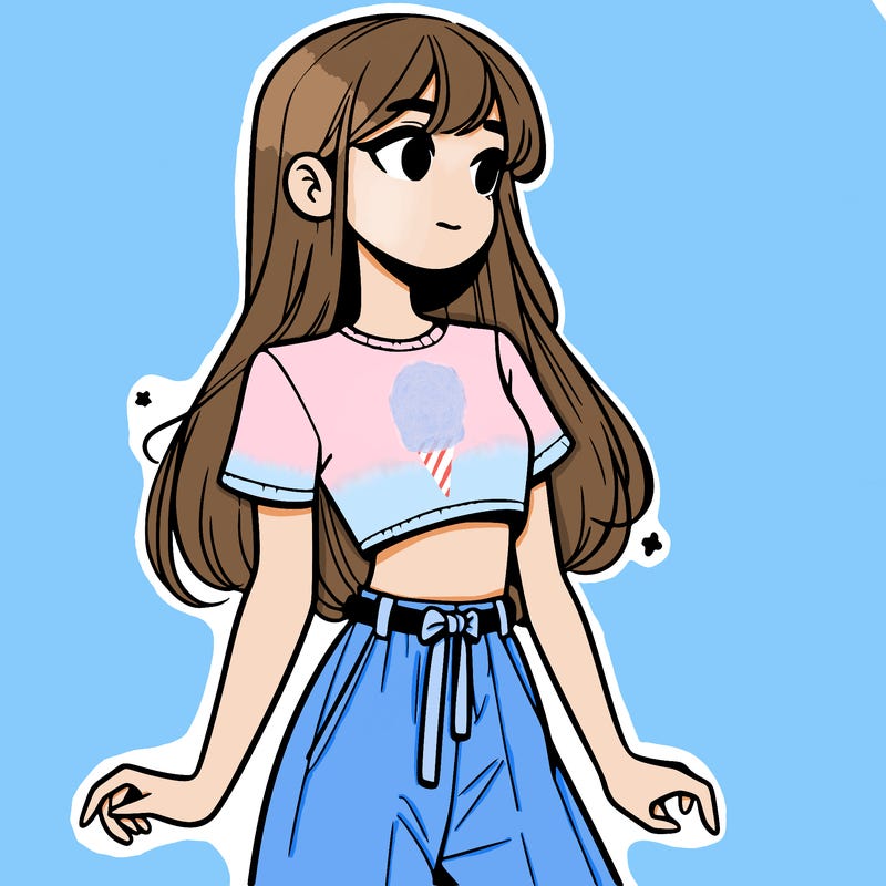 girl in a cute crop top