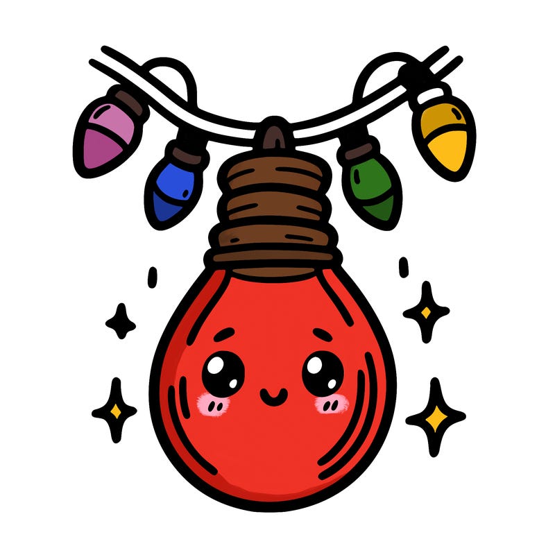 small bulb of a garland