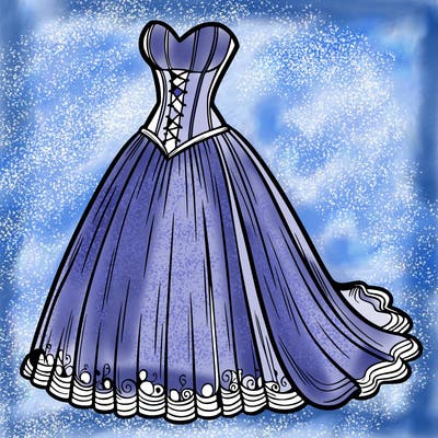 wedding dress-corset and a long and flowy skirt