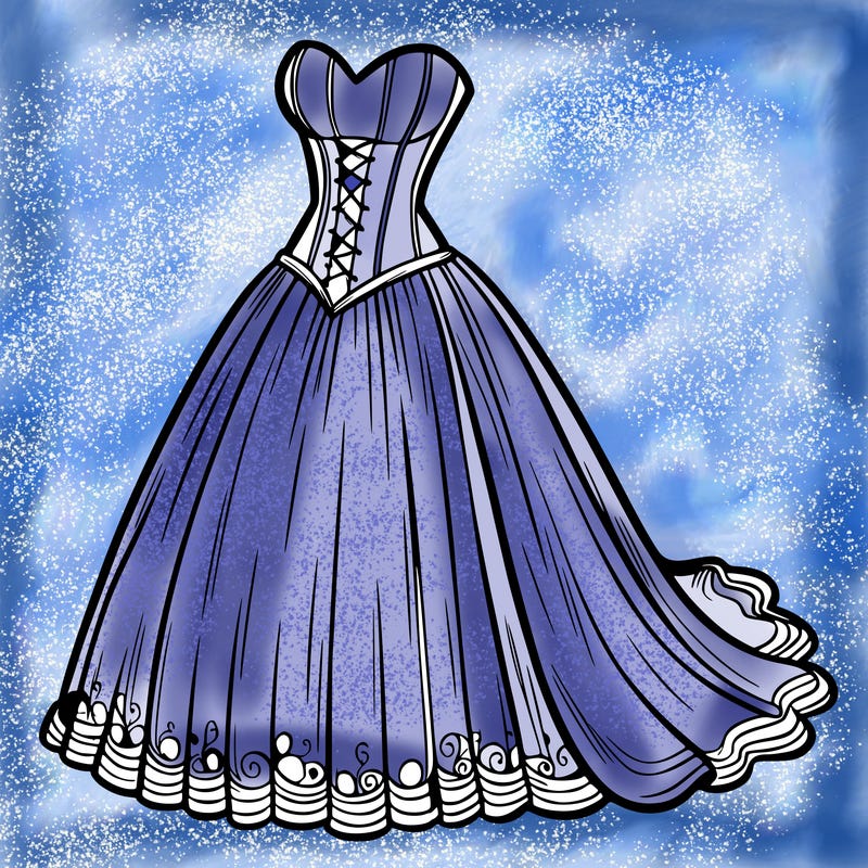 wedding dress-corset and a long and flowy skirt