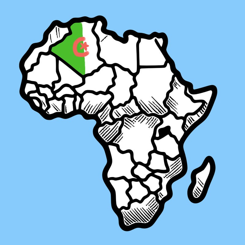 a realistic and detailed silhouette of africa