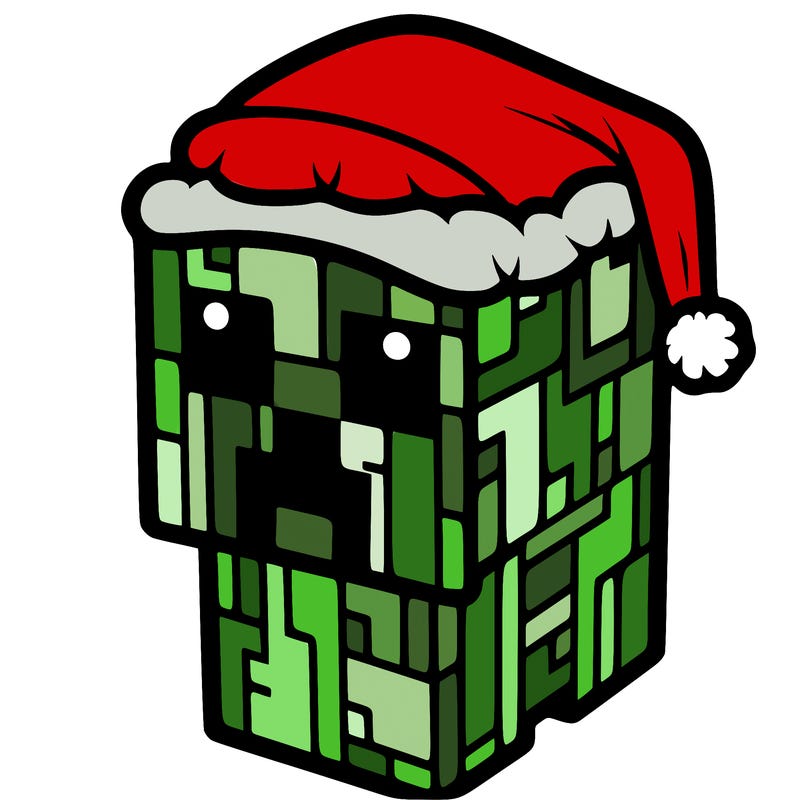 christmas minecraft creeper