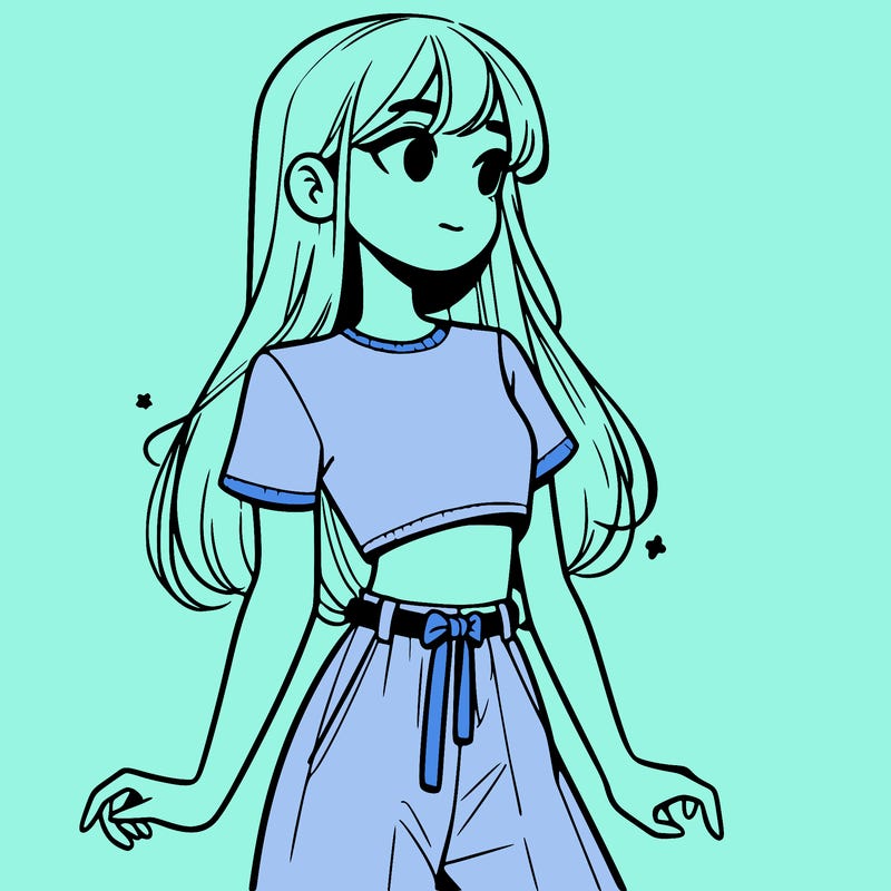 girl in a cute crop top