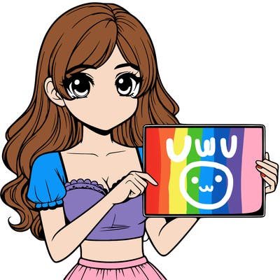 realistic pretty girl holding blank sign