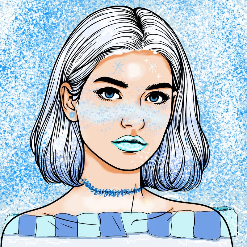 realistic portrait of woman