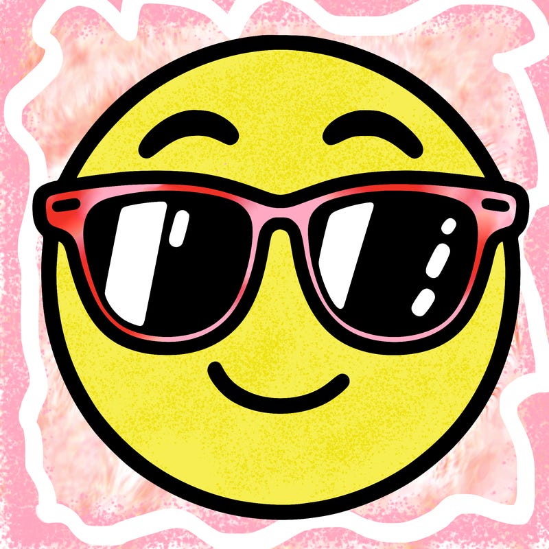 emoji with sunglasses
