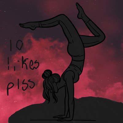 a woman doing a handstand