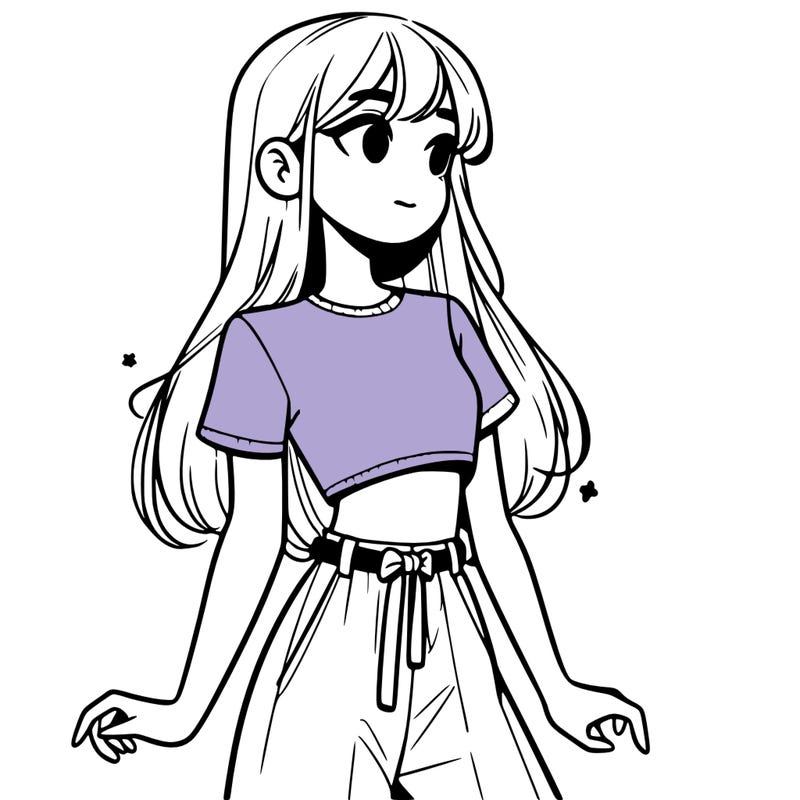 girl in a cute crop top