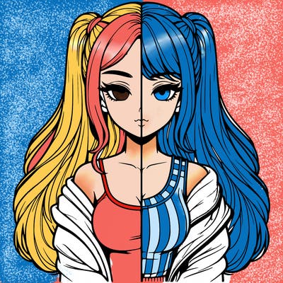 realistic girl split