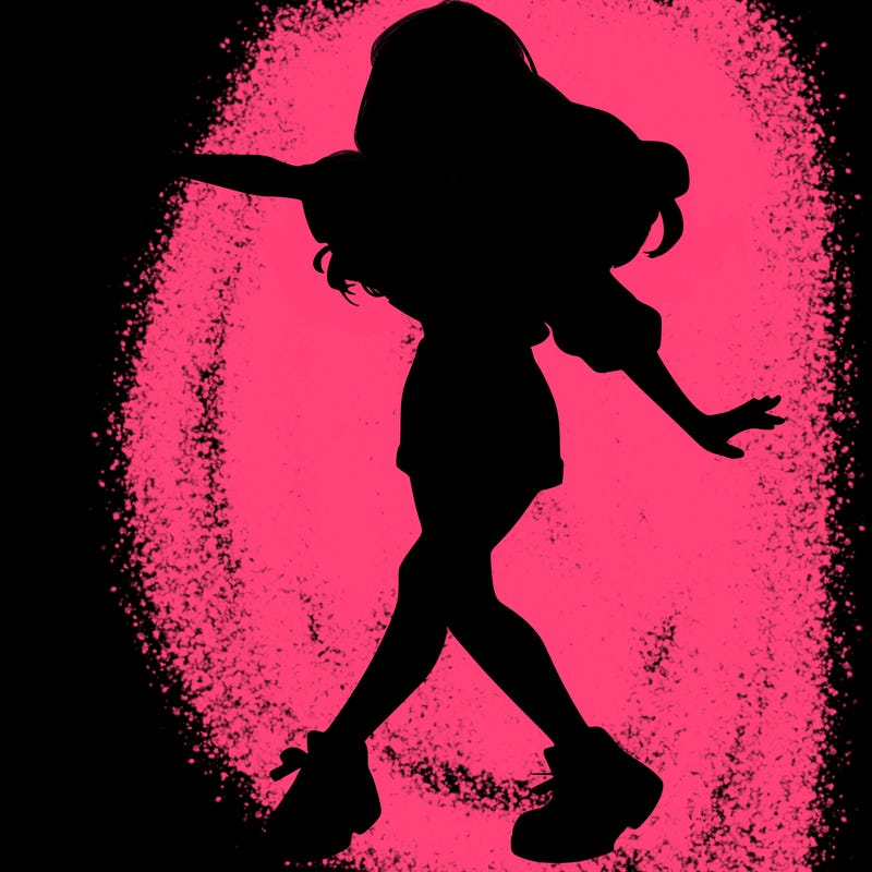 realistic girl danceing