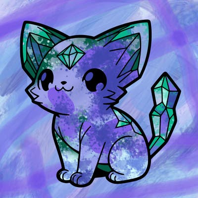 crystal kitten