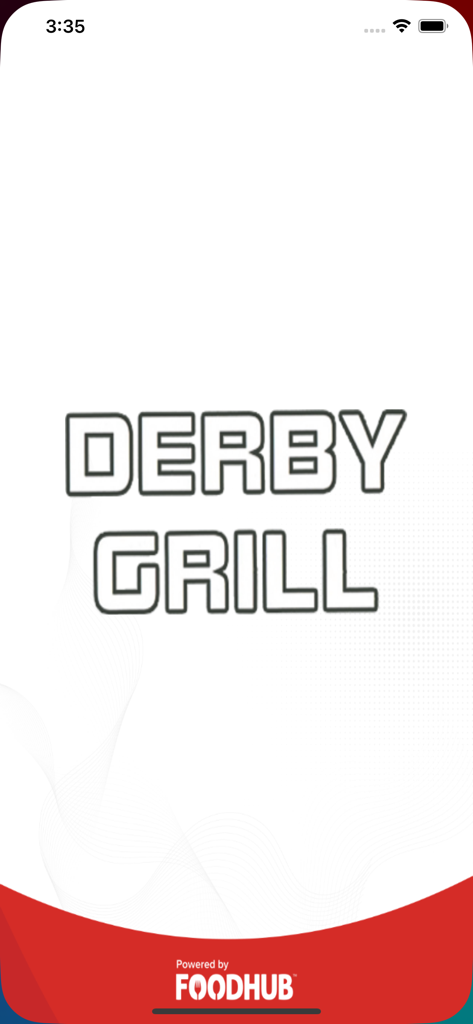 Derby Grill - Derby Grill mobile app splash screen powered by Foodhub