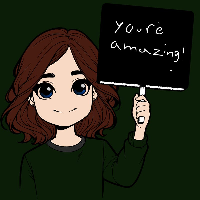 realistic girl holding up a sign