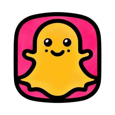 snapchat logo without a face