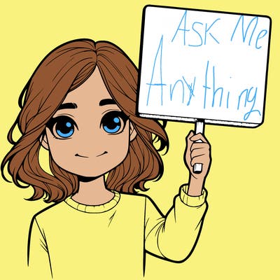 realistic girl holding up a sign