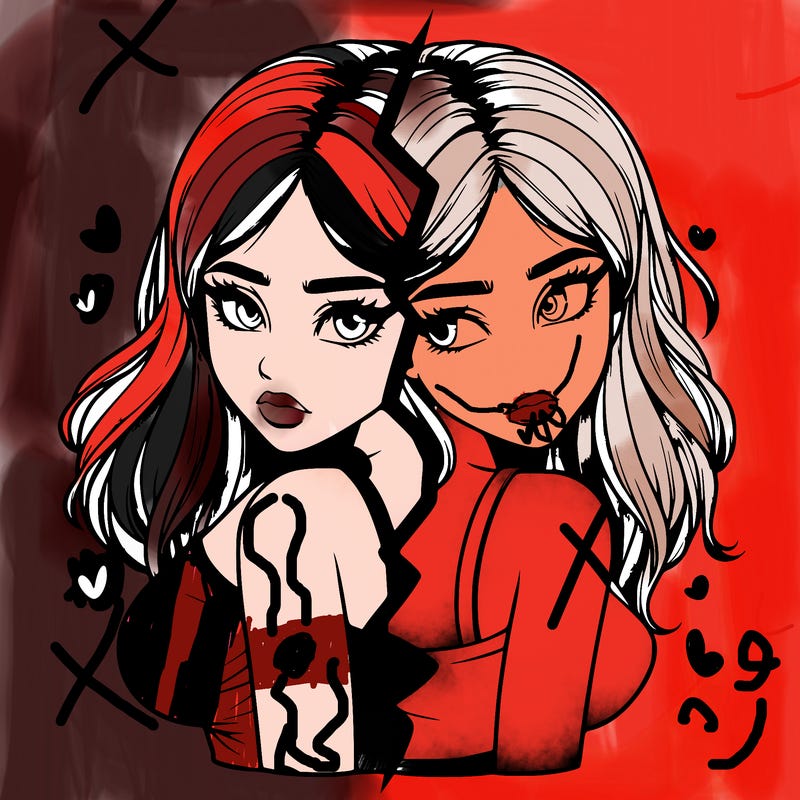 realistic girl split