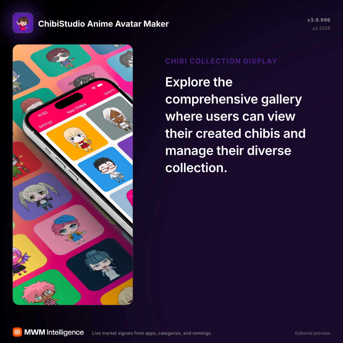 ChibiStudio Anime Avatar Maker - Graphics & Design App | MWM