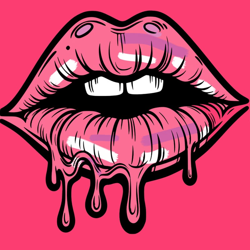 lips that look realistic and drip