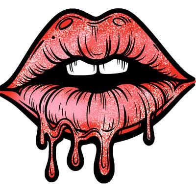 lips that look realistic and drip