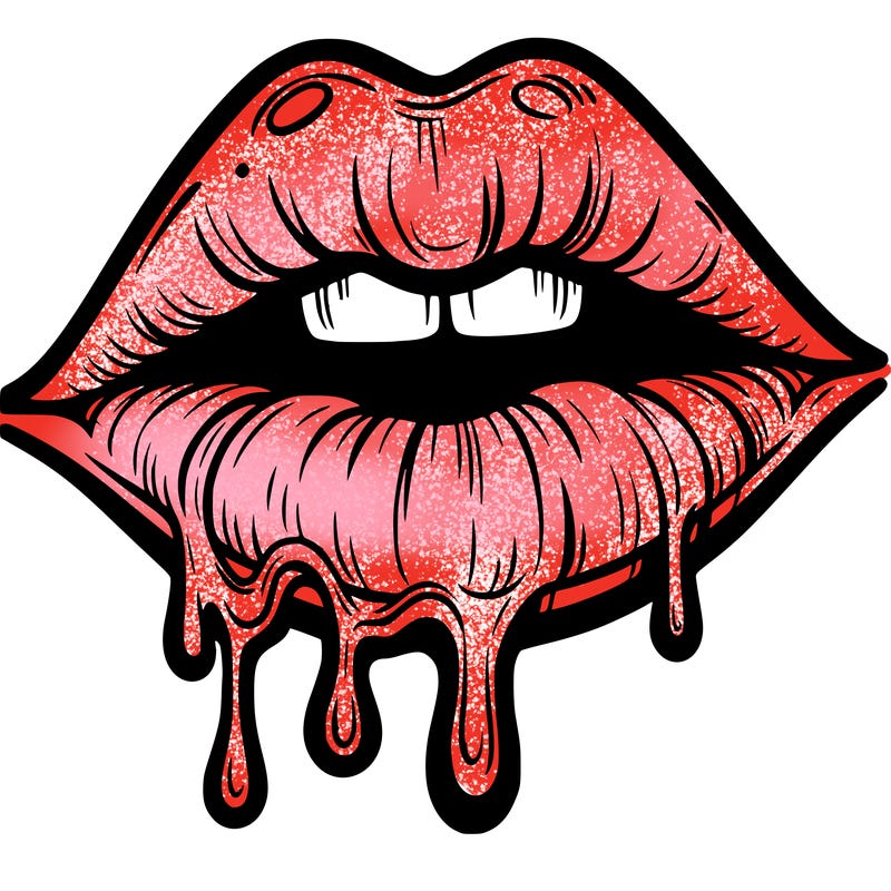 lips that look realistic and drip