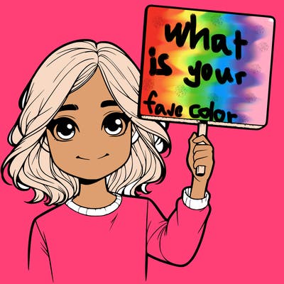 realistic girl holding up a sign