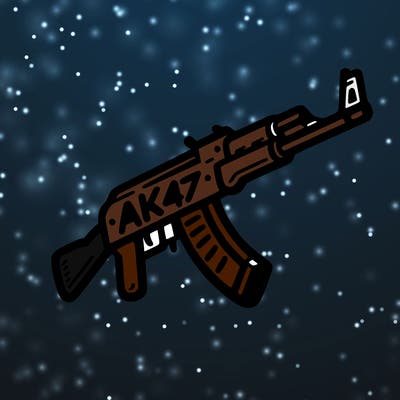 ak47 logo that is simple