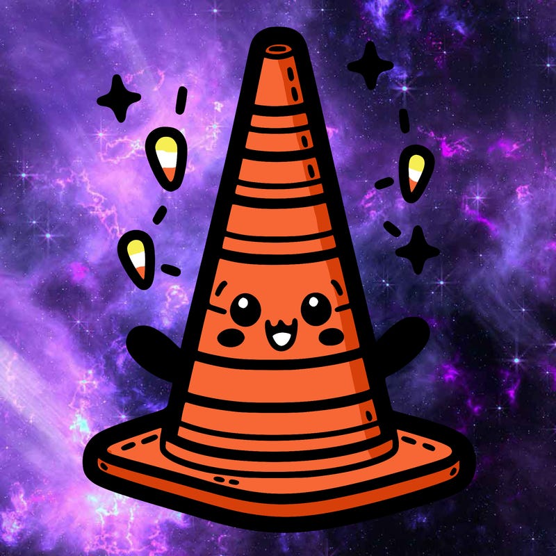 cute traffic cone