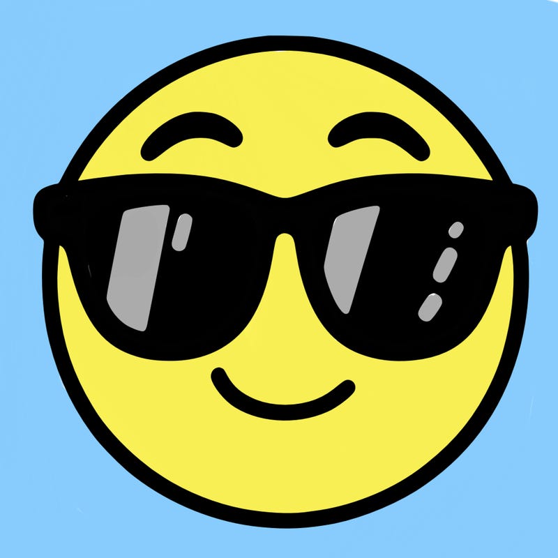 emoji with sunglasses